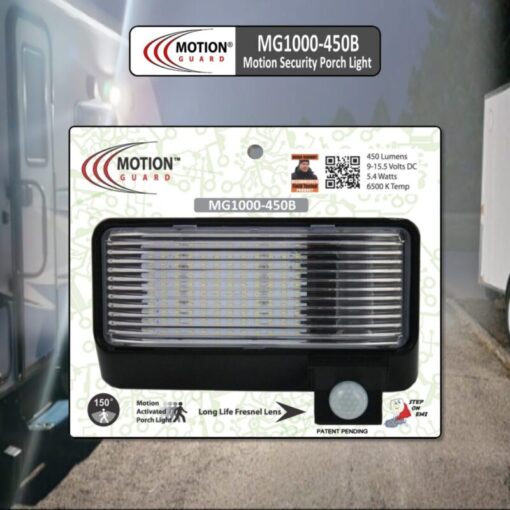 The MOTION-GUARD® MG1000-450B™ is the Best Black RV LED Light w/ Motion Sensor in the RV Market today!