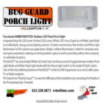 BUG GUARD WHITE PORCH LIGHT OVERVIEW BROCHURE