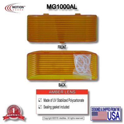 The MG1000AL, AMBER Replacement Lens for either the MG1000-450 or BG520 fixtures.